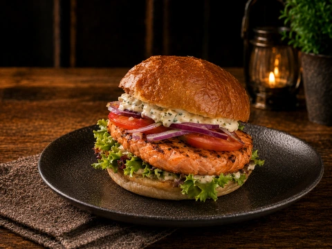Lachs Burger