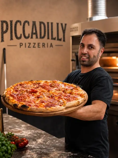 Nella cucina della Piccadilly Pizzeria
